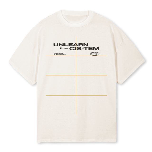 CISVWTH Vintage White Oversized Tee.