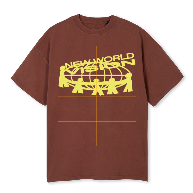 NWVBRW Vintage Brown Oversized Tee.