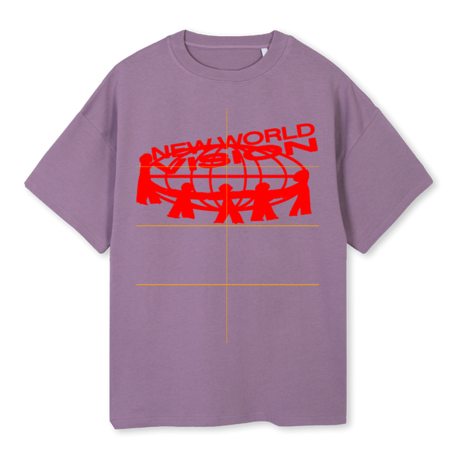 NWVPRPL Purple Oversized Tee.