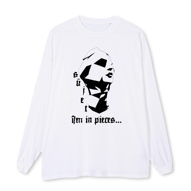 PIECESLS White Oversized LS Tee.