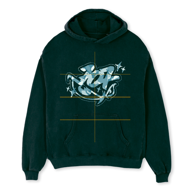 FUCKTHEMEDIAMCPVP Wild Green Oversized Hoodie.