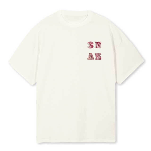 SREWOLF  Cream Oversized Tee.