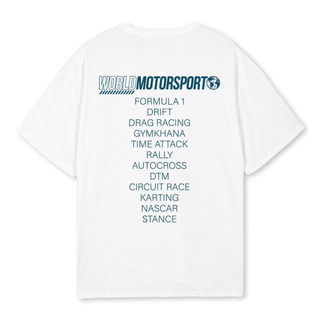 MOTORSPORT White Oversized Tee.