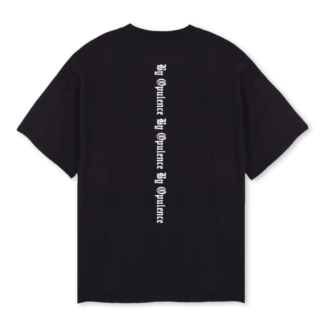 BYOPULENCEOVERTEE Black Oversized Tee.