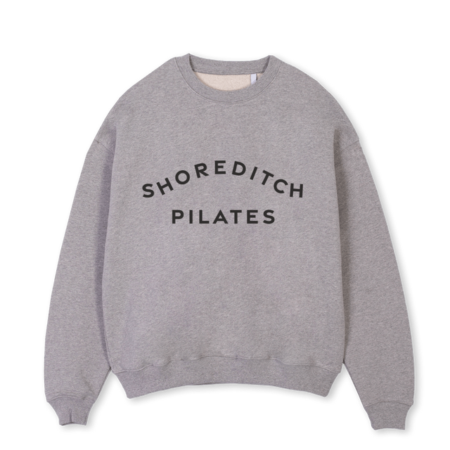 SOHR Grey Marl Oversized Crewneck Sweater.