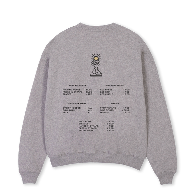 SOHR Grey Marl Oversized Crewneck Sweater.