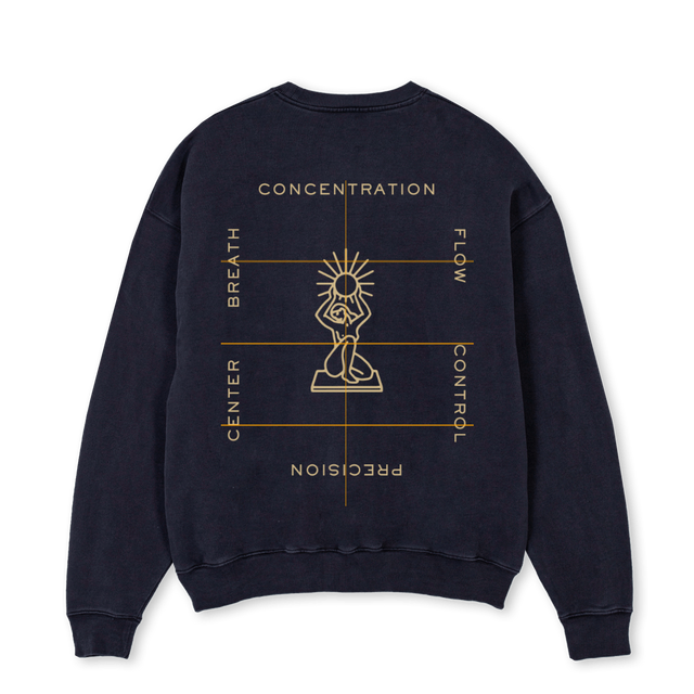 SHO Vintage Black Oversized Crewneck Sweater.