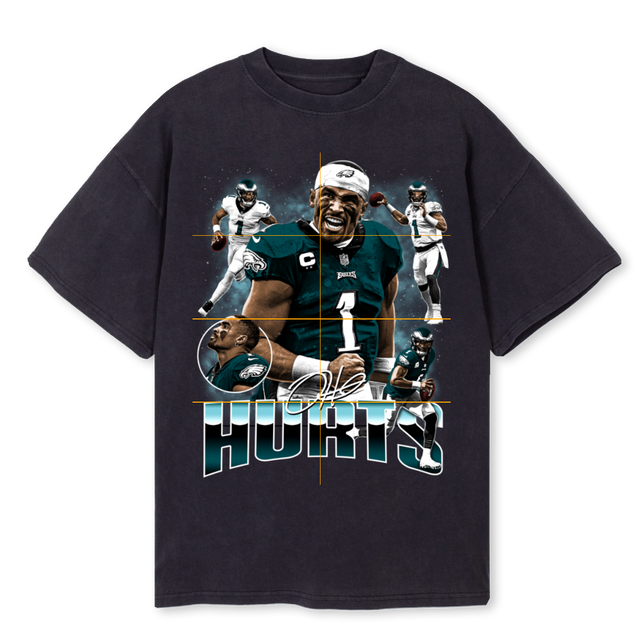 HURTS Vintage Black Oversized Tee.