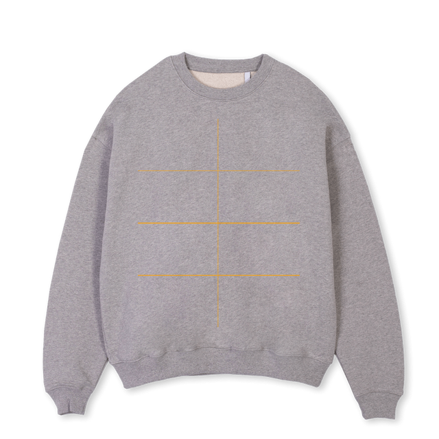 DISENGAGE Grey Marl Oversized Crewneck Sweater.