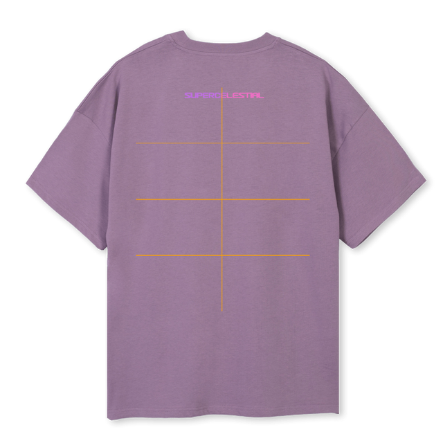 SUPERCELESTIALPURPXS Purple Oversized Tee.