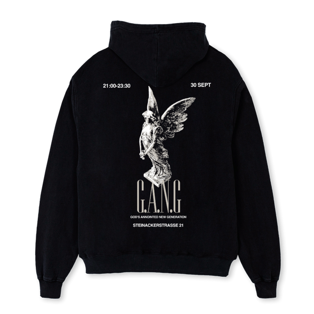 SPIU Black Oversized Hoodie.