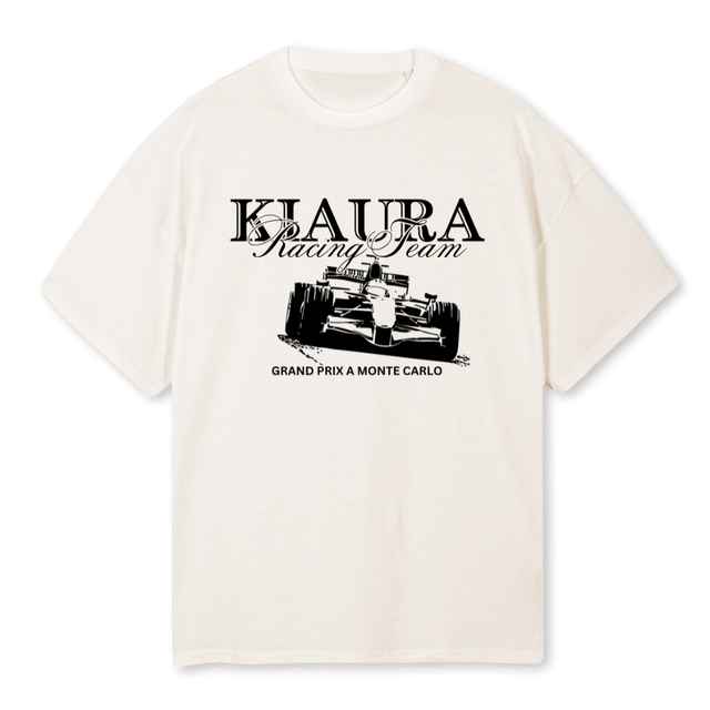 KIAURAONE Vintage White Oversized Tee.