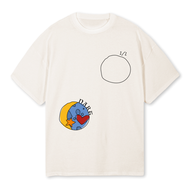 NARTSEPTEMBERDROP Vintage White Oversized Tee.