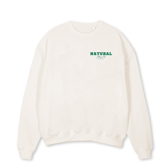 NLC  Vintage White Oversized Crewneck Sweater.