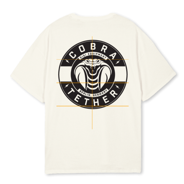 COBRATETHER Cream Oversized Tee.