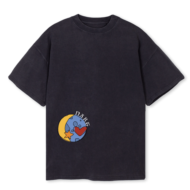BLACKNARTSEP Vintage Black Oversized Tee.