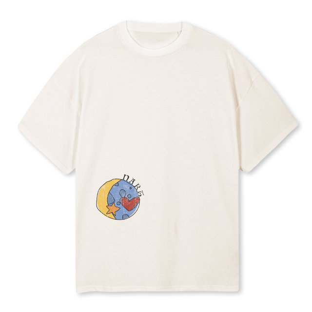 NARTSEPTEMBERUSE Vintage White Oversized Tee.