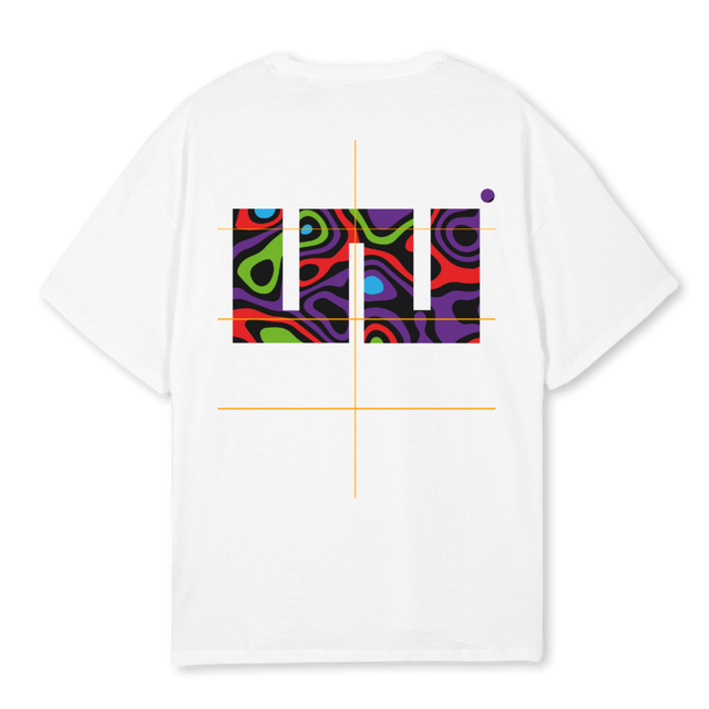 PURPLEONE White Oversized Tee.