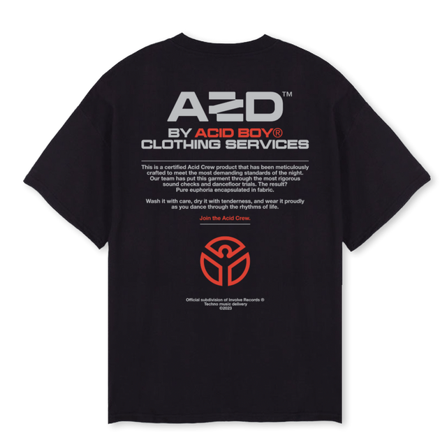 SERVICES Black Oversized Tee.