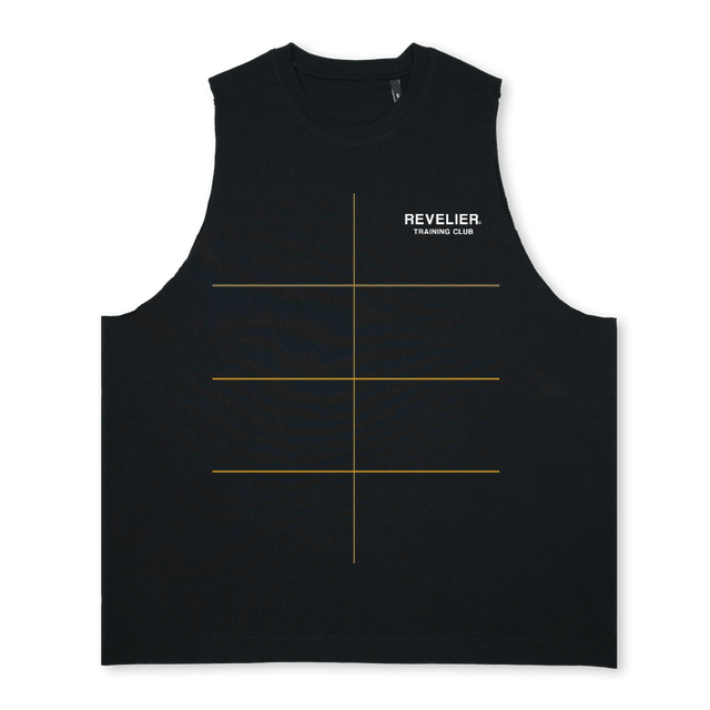 TCLUB Deep Black Oversized Vest.