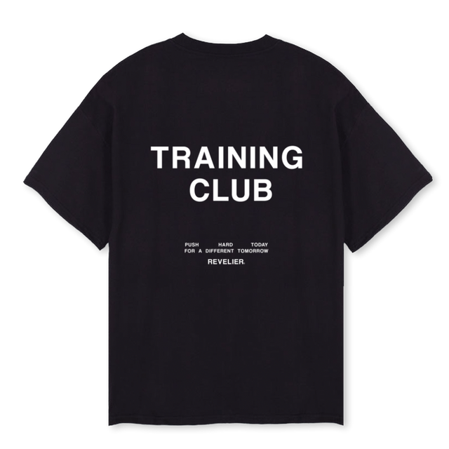 TCLUB Black Oversized Tee.