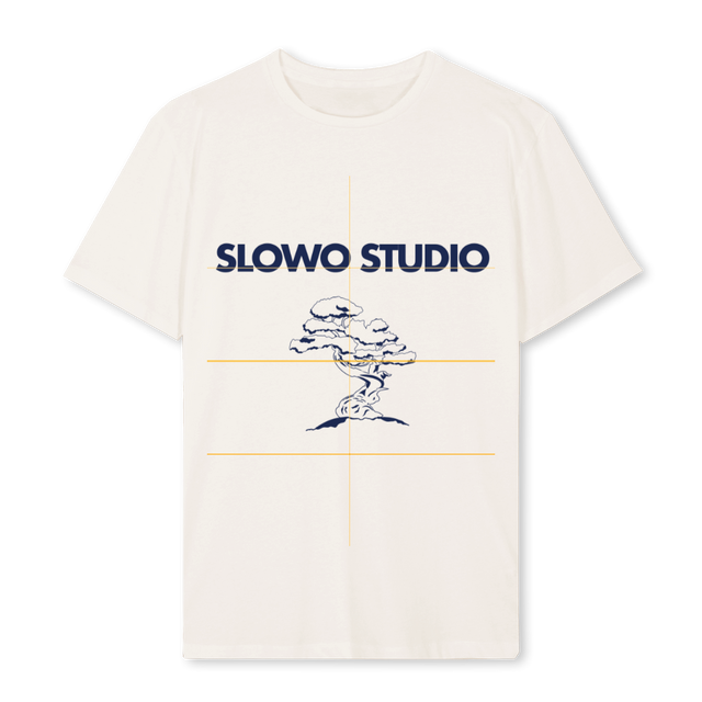 SLOWO Vintage White Regular Tee.
