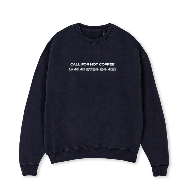 CFHC Vintage Black Oversized Crewneck Sweater.