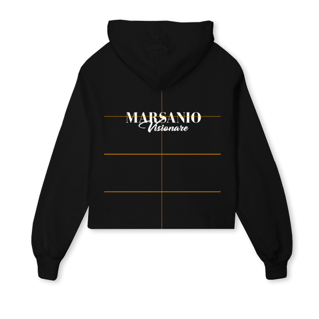 MRSANIOT Black Cropped Hoodie.