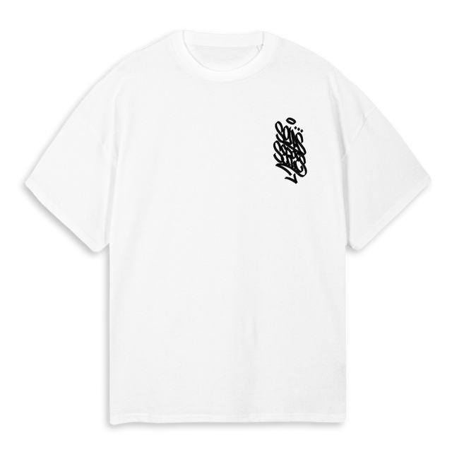 BRITISHDAY White Oversized Tee.