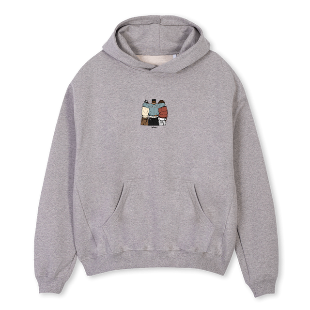 UNITED  Grey Marl Oversized Hoodie.