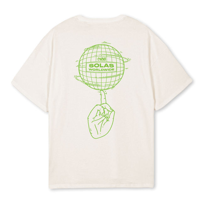 GLOBEE  Vintage White Oversized Tee.