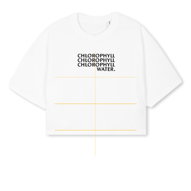 CROPPPP White Cropped Oversized Tee.