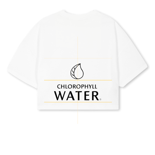 BBB White Cropped Oversized Tee.