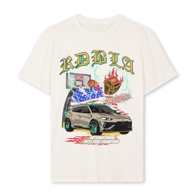 BASKETBALLLL Vintage White Regular Tee.