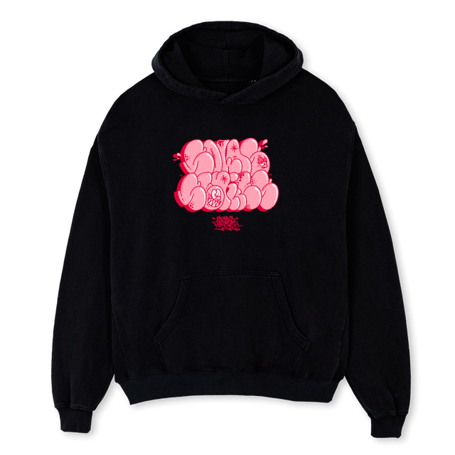 MRNMRS Black Oversized Hoodie.