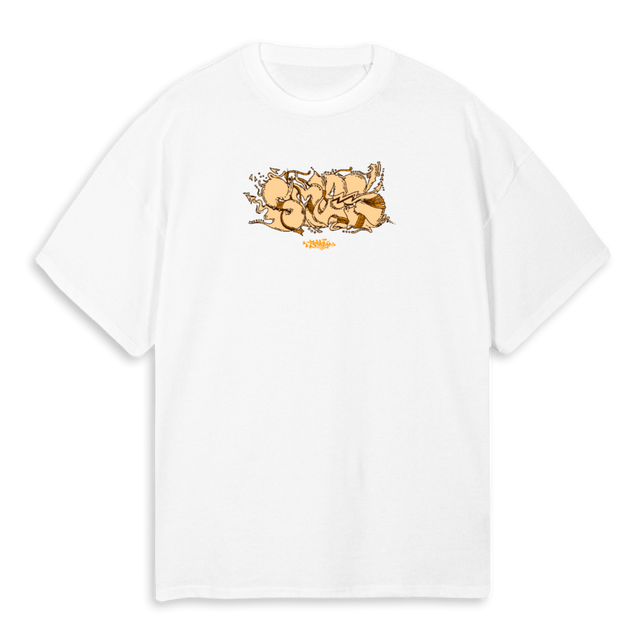 GRAFFDRAGON White Oversized Tee.
