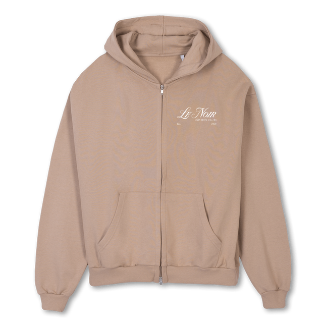 SPORTSCLUBEST Croissant Oversized Zipped Hoodie.
