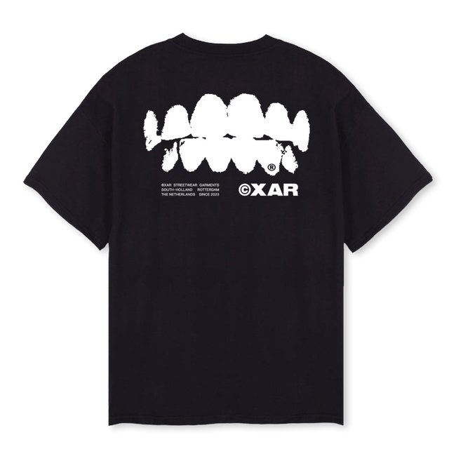 BLACKBOXLOGOXAR Black Oversized Tee.