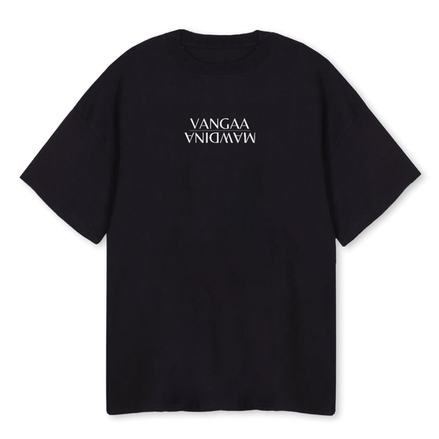 VANGAA MAWDINA Black Oversized Tee.
