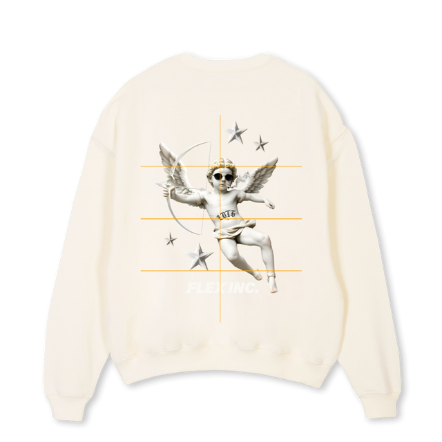 LOTG Cream Oversized Crewneck Sweater.