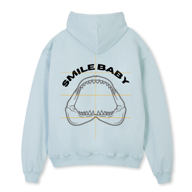 SHARKK Cold Blue Oversized Hoodie.