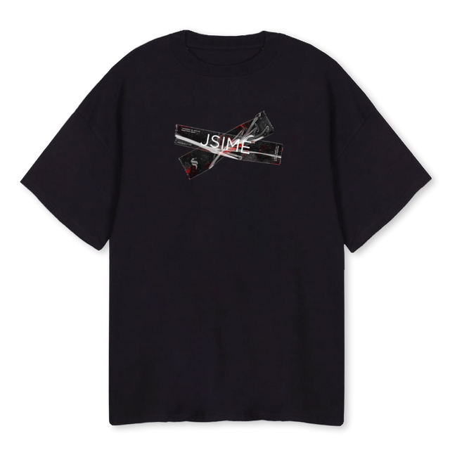 SOMEDAYTAPE Black Oversized Tee.