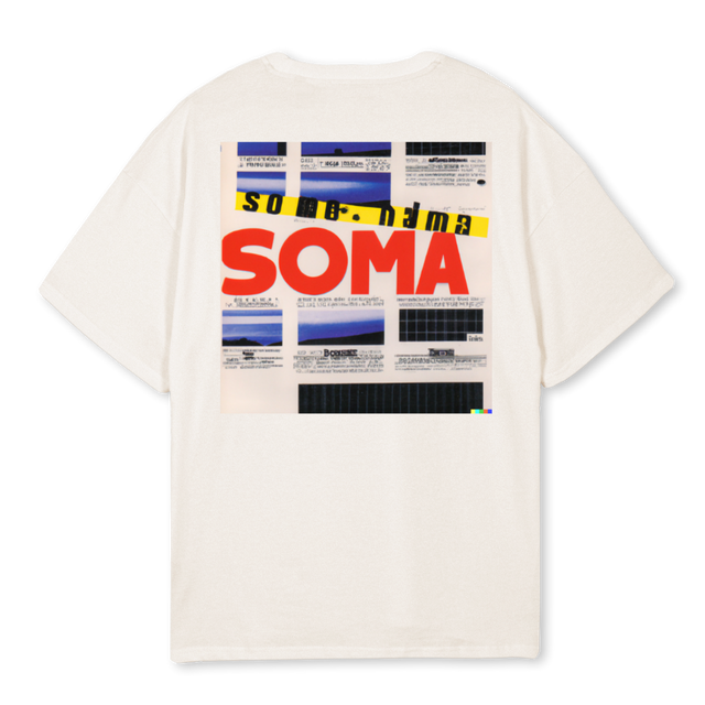 SOMATSHIRTONE Vintage White Oversized Tee.