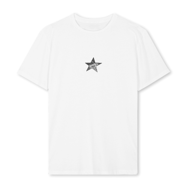 VINTAGEWHITESTARTEE White Regular Tee.
