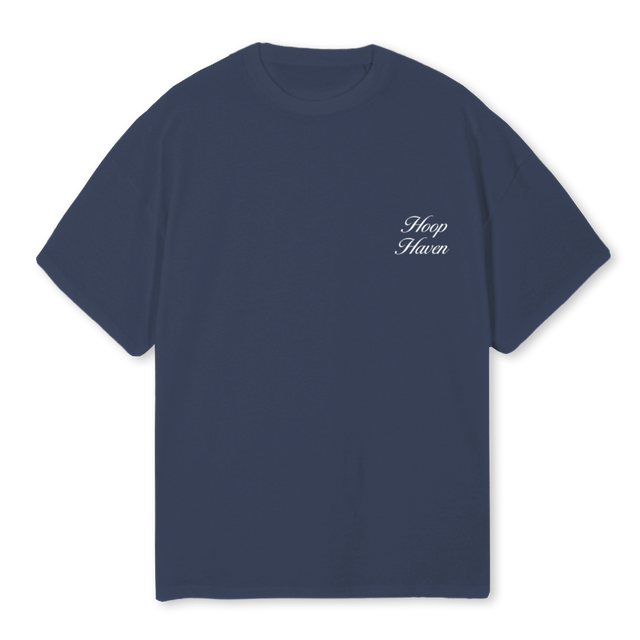 HHBASKETNAVY Navy Blue Oversized Tee.