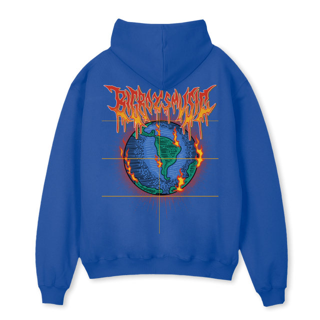 BBWORLD Cobalt Blue Oversized Hoodie.