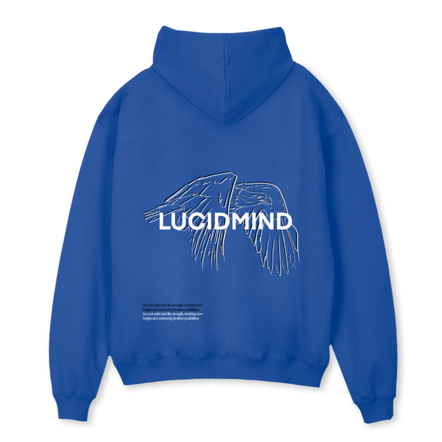 BLUESAMPEAGLE Cobalt Blue Oversized Hoodie.