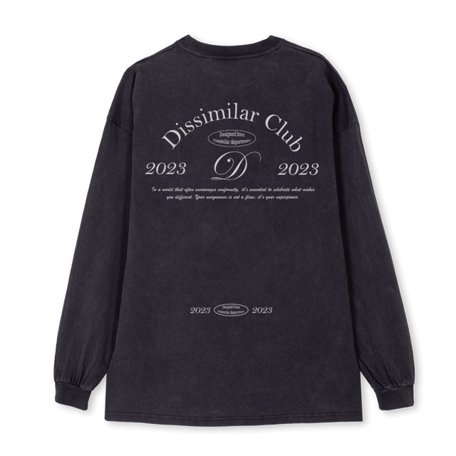 LONGSLEEVEVINTAGEGRE Vintage Black Oversized LS Tee.