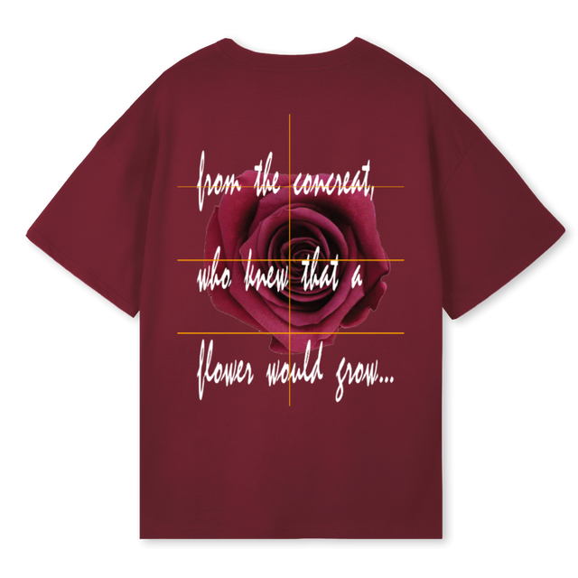TRTGB Burgundy Oversized Tee.