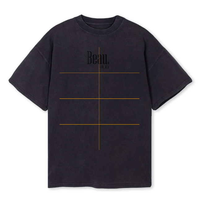 BLKCFRBLK Vintage Black Oversized Tee.